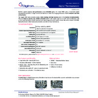 Digitron 2000 Series Digital Thermometers - Datasheet