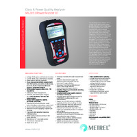 Metrel MI2893 Power Master XT Power Analyser - Datasheet