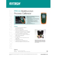 Extech PRC30 Multifunction Process Calibrator Datasheet