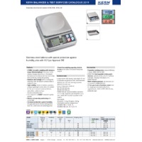 Kern FOB Stainless Steel Bench Scales - Datasheet