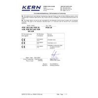 Kern FOB-LM Stainless Steel Bench Scales - Declaration of Conformity (2)