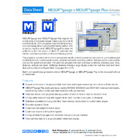 Mark-10 MESUR™ Gauge & Gauge Plus Software - Datasheet
