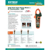 Extech EX613 Clamp Meter Datasheet