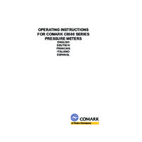 Comark C9500 Pressure Meters - Operating Instructions