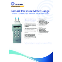 Comark C9500 Pressure Meters - Datasheet