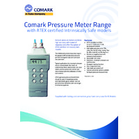 Comark 9553 Pressure Meter – 0 to 350mBar Comark 9553 Pressure Meter – 0 to 350mBar