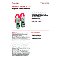 Megger DCM320 Clamp Meter Datasheet