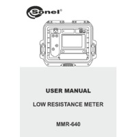 Sonel MMR-640 Micro-Ohmmeter - User Manual