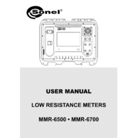 Sonel MMR-6500 & MMR-6700 Micro-Ohmmeters - User Manual