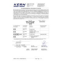 Kern UID High-Resolution Pallet Scales - Declaration of Conformity 1