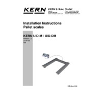 Kern UID High-Resolution Pallet Scales - Installation Manual