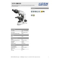 Kern OBE 131 - Technical Specifications