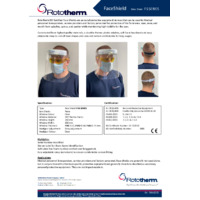 Rototherm BSI Certified Face Shield - Datasheet