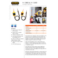 Martindale VI-13800 & VI-15000 Voltage Indicators - Datasheet