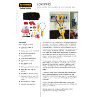 Martindale LOKKITPRO Lockout Kit for Industrial & Commercial Sites - Datasheet