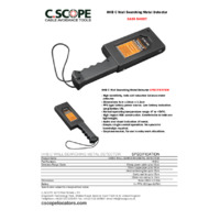 C. Scope HHB C Wall Searching Metal Detector - Datasheet