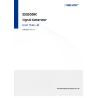 Siglent SSG5000X Signal Generators - User Manual