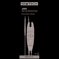 Kewtech JAWS Open Jaw Current & Voltage Tester - Instruction Manual