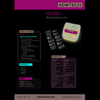 Kewtech KEW80L Bluetooth Label Printer - Datasheet