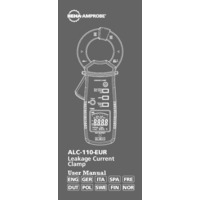 Beha-Amprobe ALC-110-EUR True-RMS Leakage Current Clamp - User Manual