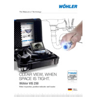 Wöhler Vis 200 & Vis 250 Visual Inspection Service Camera - Datasheet