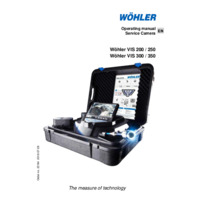 Wöhler Vis 200, 250, 300 & 350 Visual Inspection Service Cameras - Operating Instructions