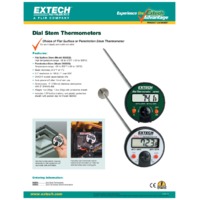 Extech 392050 Penetration Stem Dial Thermometer Datasheet