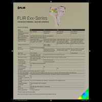 FLIR Exx Advanced Thermal Imaging Camera - Comparison Sheet