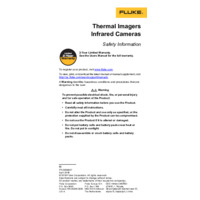 Fluke TiS20+ & TiS20+ Max Thermal Imaging Camera - Safety Information