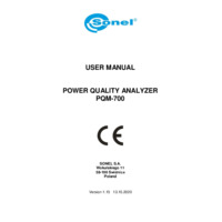 Sonel PQM-700 Power Quality Analyser - User Manual