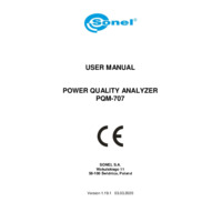 Sonel PQM-707 Power Quality Analyser - User Manual
