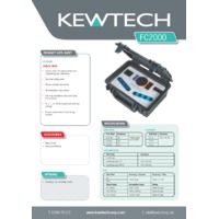 Kewtech FC2000 Calibration Checkbox - Datasheet