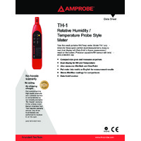 Amprobe TH-1 Temperature & Relative Humidity Meter Datasheet