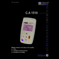Chauvin Arnoux CA 1510 Indoor Air Quality Tester - User Manual