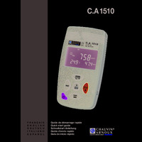 Chauvin Arnoux CA 1510 Indoor Air Quality Tester - Quick Start Guide