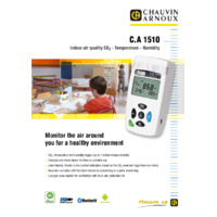 Chauvin Arnoux CA 1510 Indoor Air Quality Tester - Datasheet