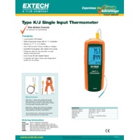 Extech TM100 Termómetro de entrada simple tipo J/K 