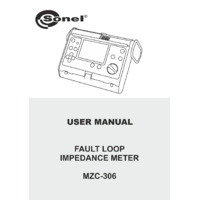 Sonel MZC-306 Loop Impedance Meter - User Manual