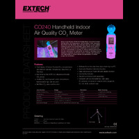Extech CO240 Indoor Air Quality Meter - Datasheet