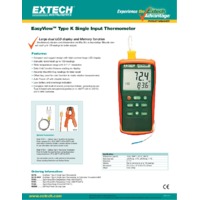Extech EA11A Thermometer Datasheet