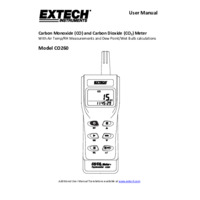 Extech CO260 IAQ & CO & CO2 Datalogging Meter - User Manual