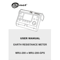 Sonel MRU-200 Earth Resistance & Resistivity Meter - User Manual