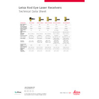 Leica Rod Eye Laser Receiver - Technical Datasheet