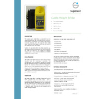 Suparule CHM Cable Height Meters - Datasheet