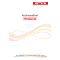 Isotech Isocal 6 Europa, Venus & Calisto Temperature Calibrators - User Manual