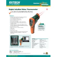 Extech VIR50 Dual Laser IR Video Thermometer Datasheet