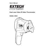 Extech VIR50 Dual Laser IR Video Thermometer User Manual