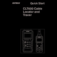 Extech CLT600 Advanced Cable Locator & Tracer Kit - Quick Start Guide