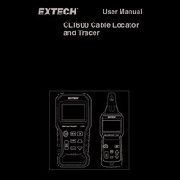 Extech CLT600 Advanced Cable Locator & Tracer Kit - User Manual