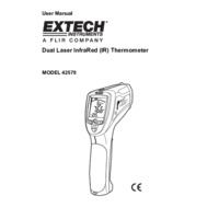 Extech 42570 Dual Laser Infrared Thermometer User Manual